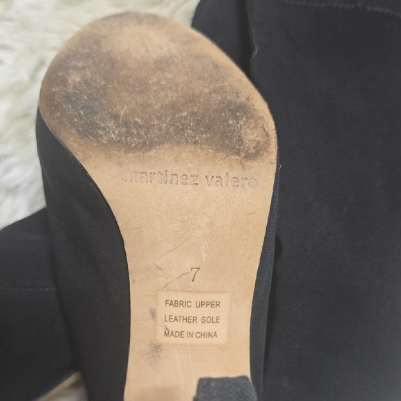 Martinez Valero Black Heeled Boots - Picture 3 of 7